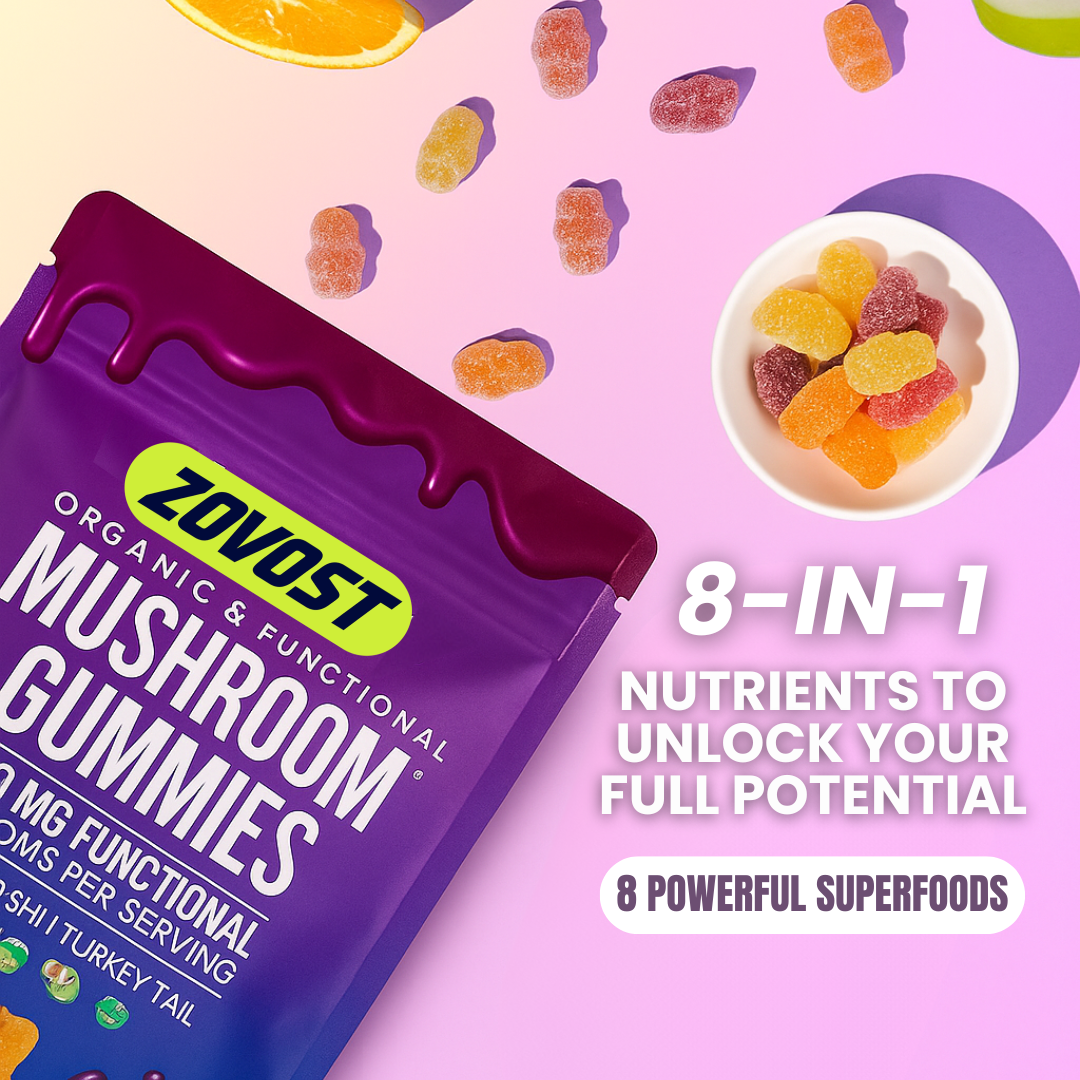 Zovost Brain Boosting Mushroom Gummies