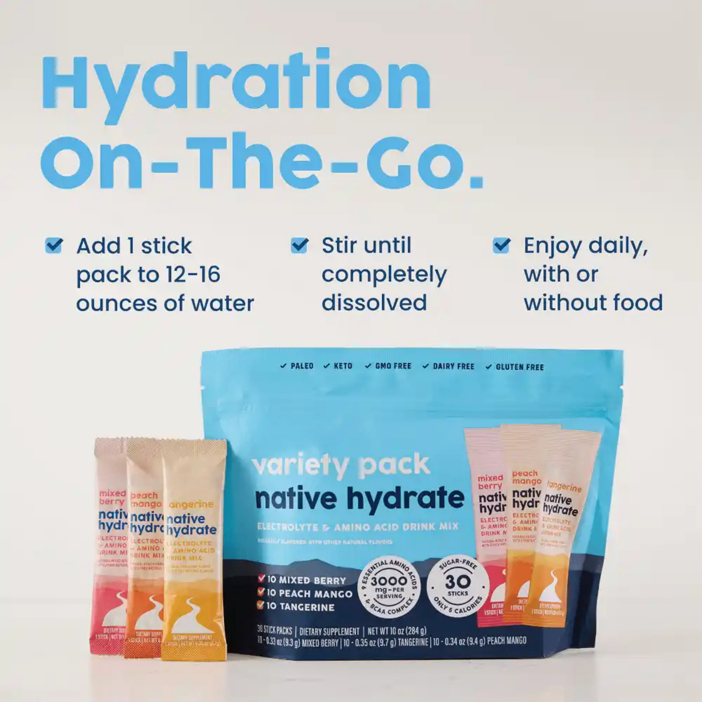 Zovost PureHydra – Variety Stick Packs