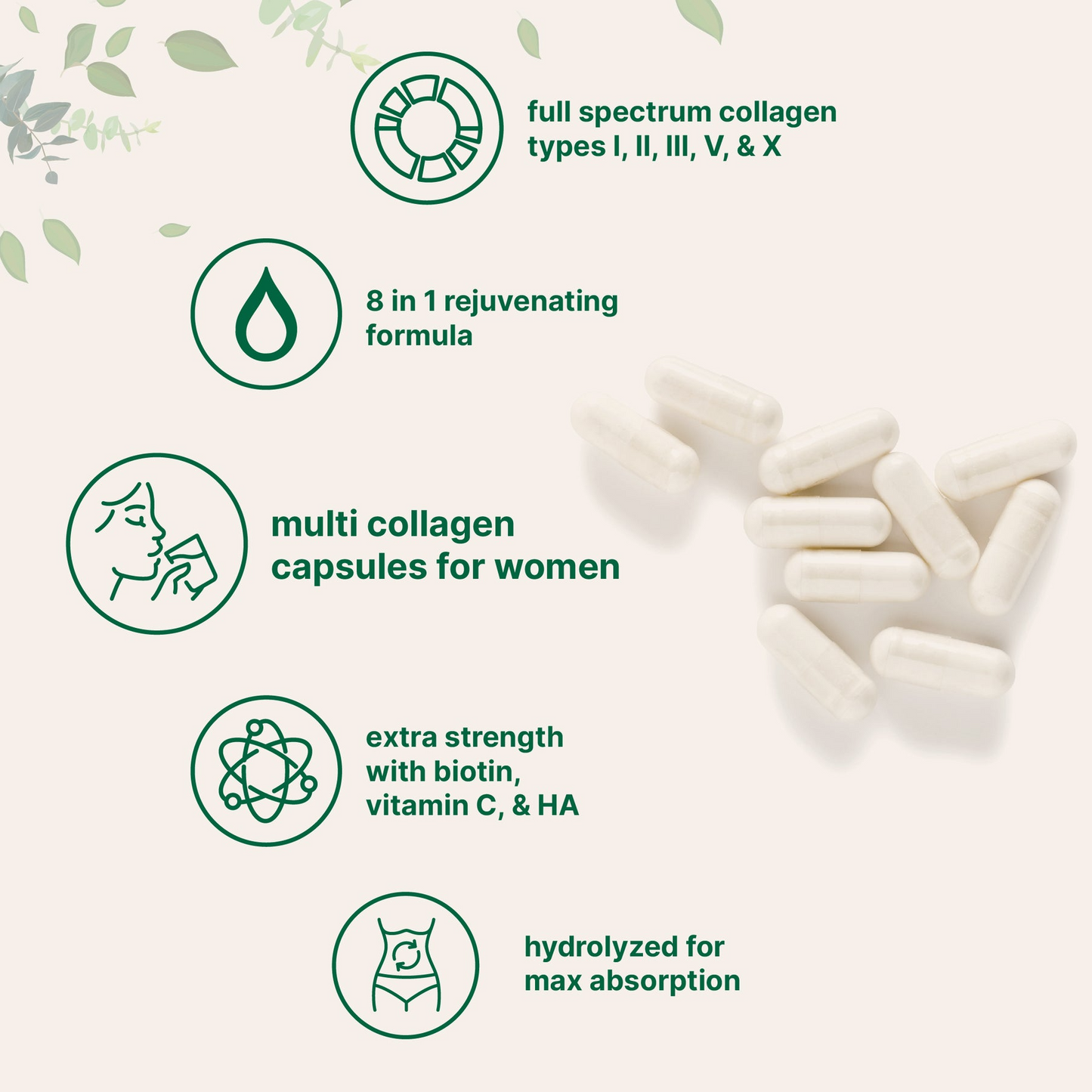 Vitalix Multi Collagen Complex, 240 Capsules