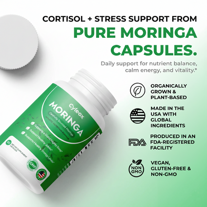 Cyleox Moringa – Naturally Lowers Cortisol To Help Restore Balance Inside and Out