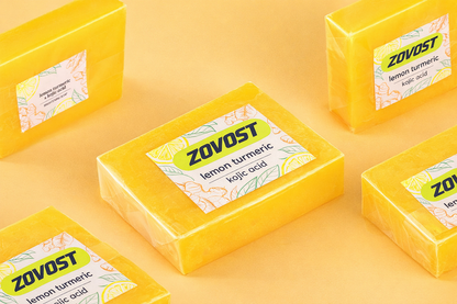 Lemon turmeric & kojic acid brightening soap