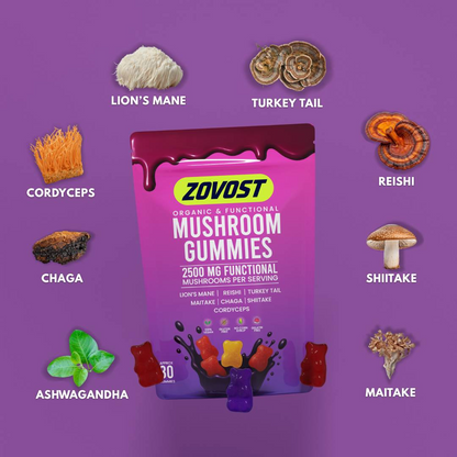 Zovost Brain Boosting Mushroom Gummies