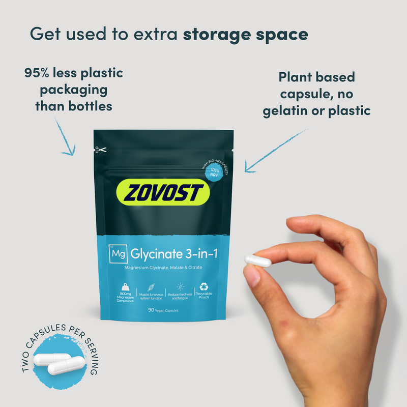 Zovost Magnesium Glycinate 3-in-1