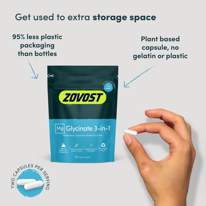 Zovost Magnesium Glycinate 3-in-1