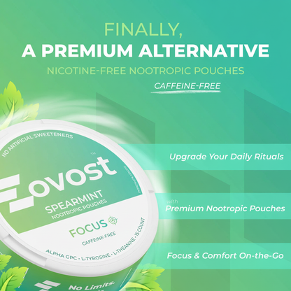 Zovost Focus Nootropic Pouches (Caffeine Free)