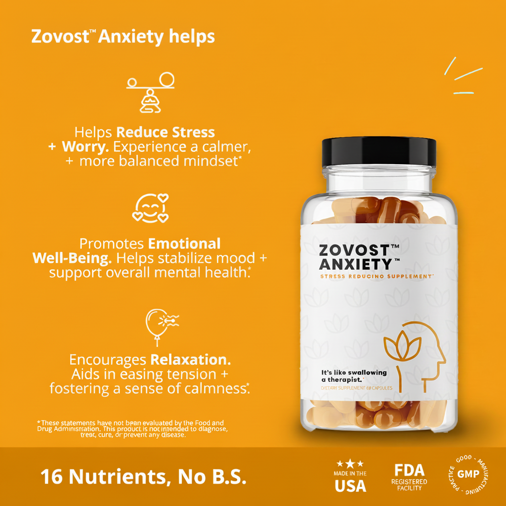 Zovost™ Anxiety Stress Relief Supplement