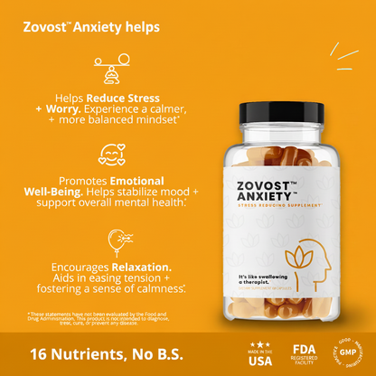 Zovost™ Anxiety Stress Relief Supplement