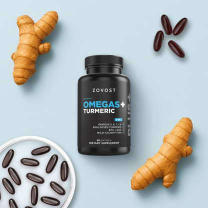 Zovost Daily Omegas + Turmeric