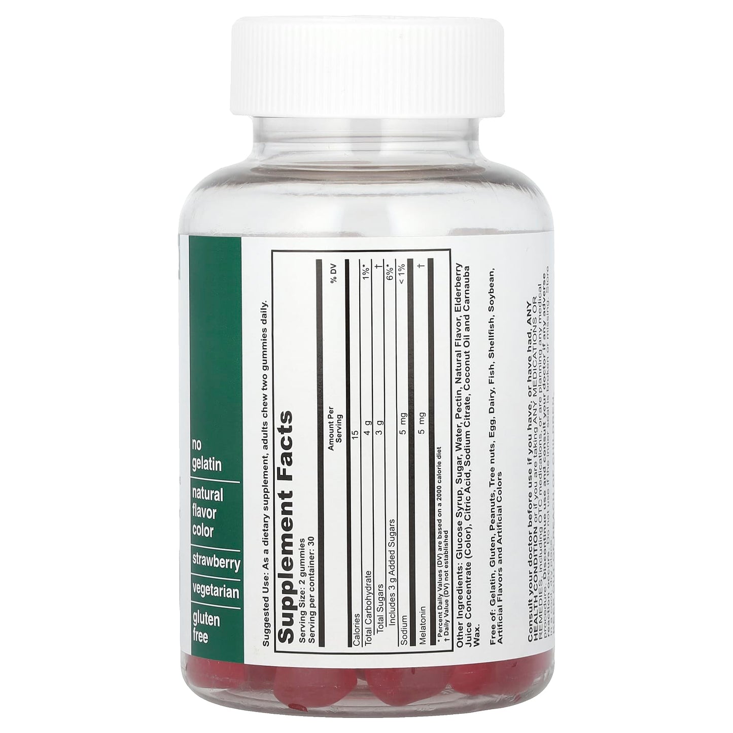 Zovost Adult Gummy, Melatonin, Sleep, Strawberry , 60 Gummies